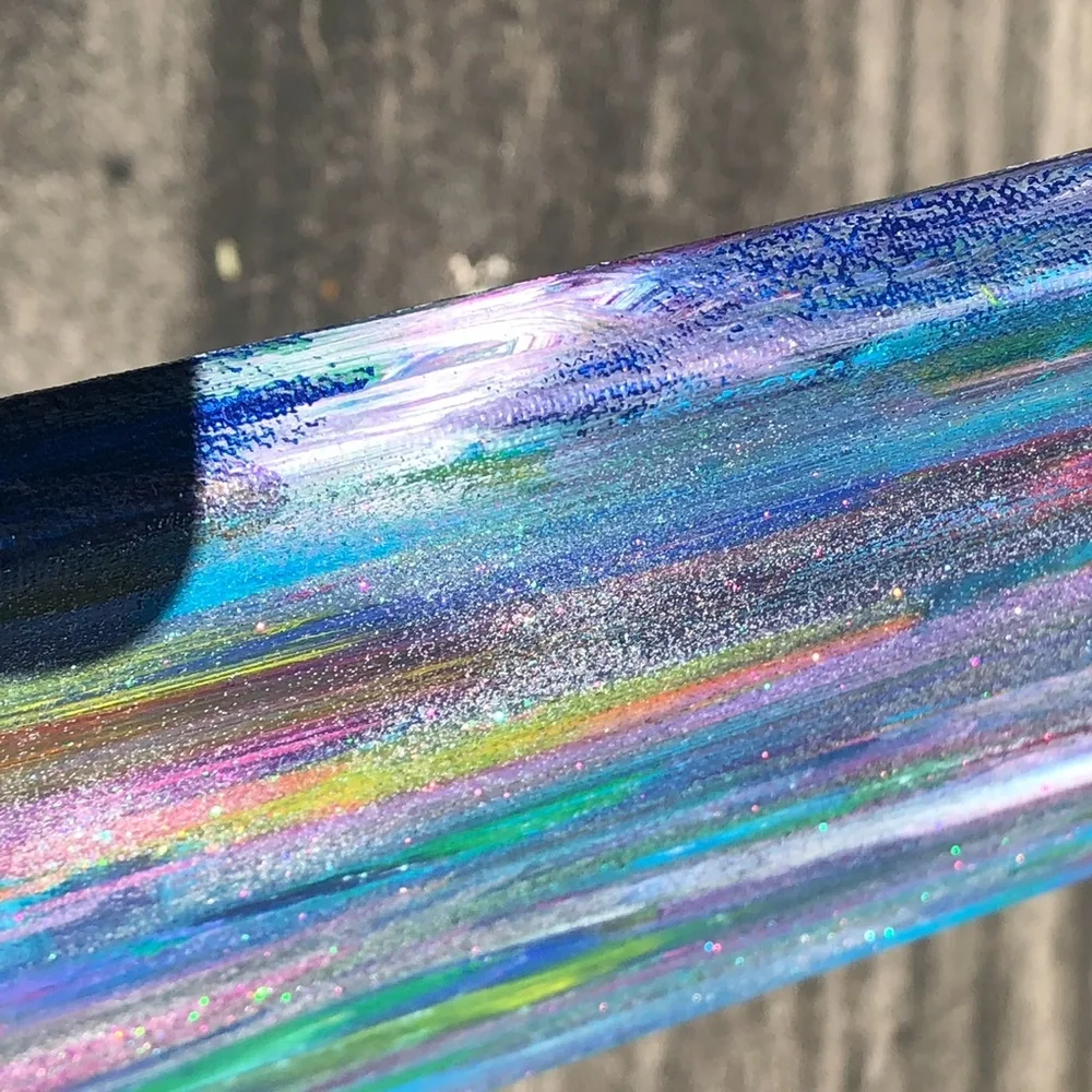 HANDCRAFTED COLORFUL/GLITTER ABSTRACT ART